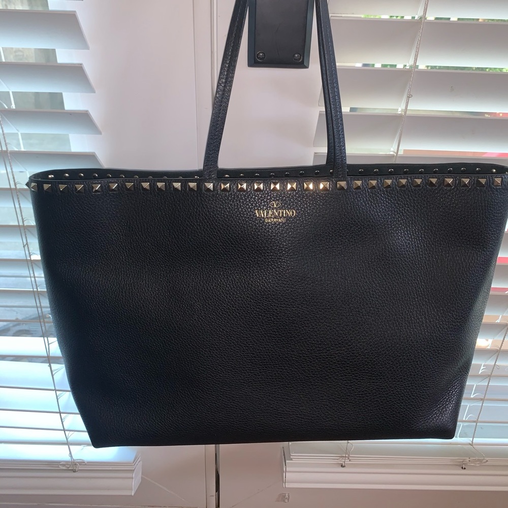 Valentino Rockstud Leather Tote